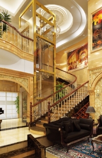 郑州XS308-CO（中分自动门）钢丝绳别墅电梯厂家